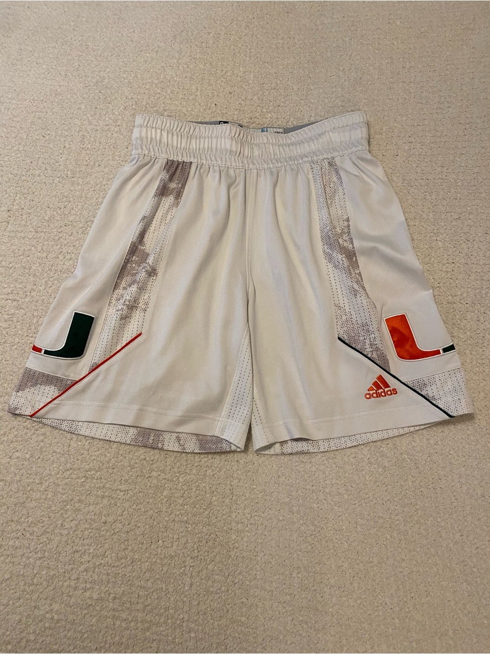 Adidas Women’s Miami Hurricanes Parley Team Issued Basketball Shorts Size M